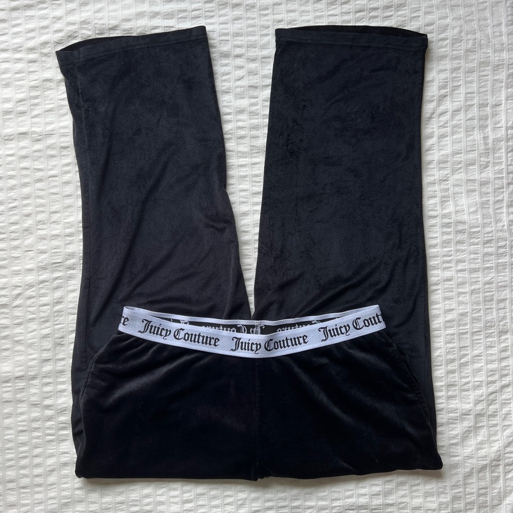 Juicy Couture  Cart OG Big Bling Velour Track Pants in Black, L